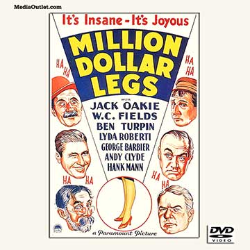Million Dollar Legs (1932) DVD W.C. Fields Jack Oakie